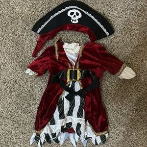 Baby girls pirate costume size 12-18 months